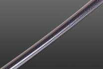 Black/Carbon PVC Covered Brake Hose - B/Carb