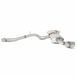 Scorpion Exhaust non Resonated Cat Back Exhaust  For Audi TTS