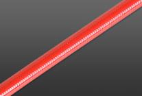Solid Red PVC Covered Brake Hose - Red