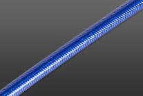 Transparent Blue PVC Covered Brake Hose - Tr Blue
